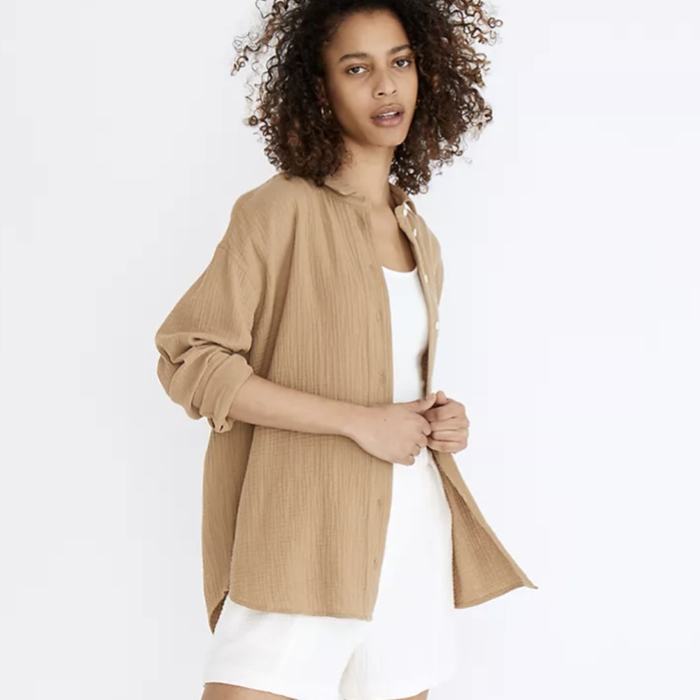 Madewell Lightspun Painter Shirt - XS